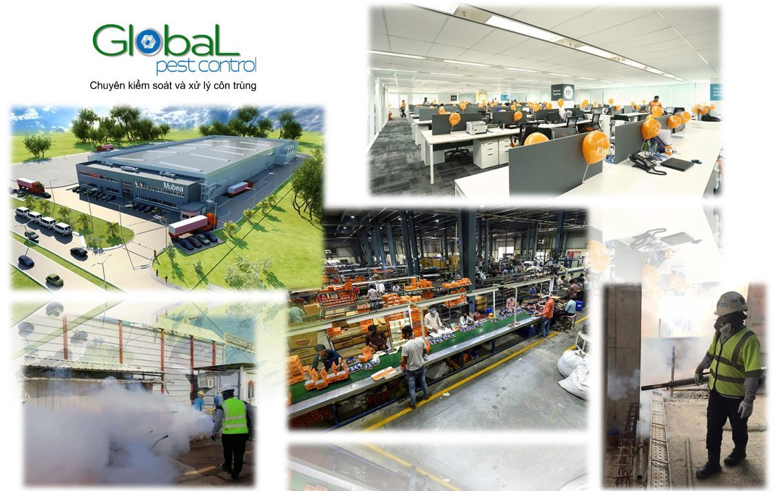 Pest control in factories, workshops and warehouses